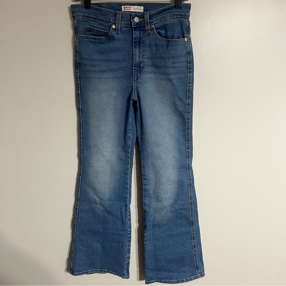 Women’s Levi’s Signature Heritage High Rise Flare Light Wash Jeans Size 27 - Picture 1 of 11